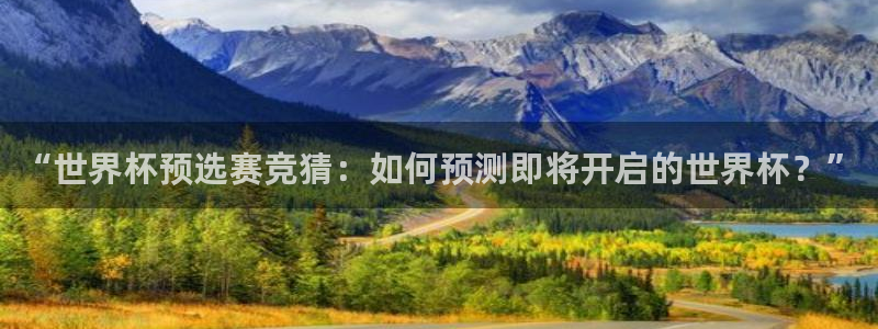 2026世界杯赛：“世界杯预选赛竞猜：如何预测即将开启的世界杯？”